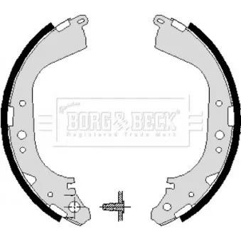 Jeu de mâchoires de frein BORG & BECK OEM 0449535151