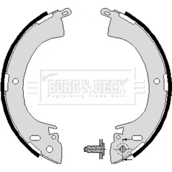 BORG & BECK BBS6197 - Jeu de mâchoires de frein