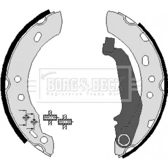 Jeu de mâchoires de frein BORG & BECK OEM 4406099B26