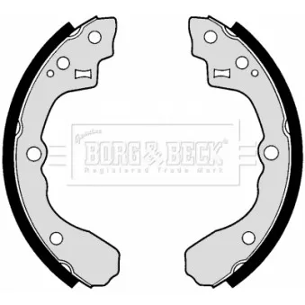 Jeu de mâchoires de frein BORG & BECK OEM 0K2N12638Z