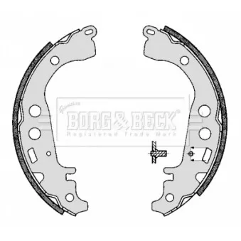Jeu de mâchoires de frein BORG & BECK OEM 0449552020