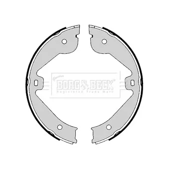 Jeu de mâchoires de frein BORG & BECK BBS6373