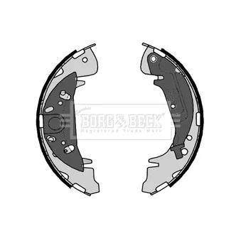 Jeu de mâchoires de frein BORG & BECK OEM 583053A00