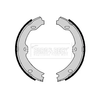 Jeu de mâchoires de frein BORG & BECK OEM 2214200520