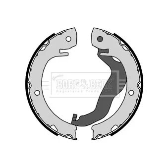 Jeu de mâchoires de frein BORG & BECK OEM 044950F020