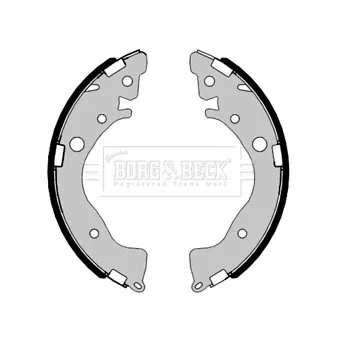 Jeu de mâchoires de frein BORG & BECK OEM 43153SNAA02