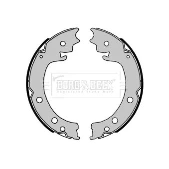 BORG & BECK BBS6485 - Jeu de mâchoires de frein