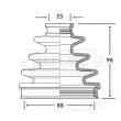 BORG & BECK BCB2345 - Joint-soufflet, arbre de commande