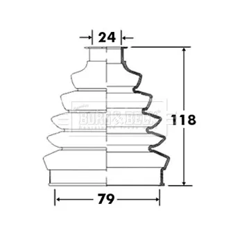 BORG & BECK BCB2366 - Joint-soufflet, arbre de commande