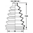 Joint-soufflet, arbre de commande BORG & BECK [BCB2383]
