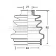 Joint-soufflet, arbre de commande BORG & BECK [BCB2687]
