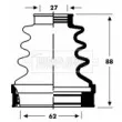 Joint-soufflet, arbre de commande BORG & BECK [BCB2806]