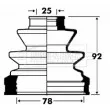 Joint-soufflet, arbre de commande BORG & BECK [BCB2868]