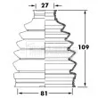 Joint-soufflet, arbre de commande BORG & BECK [BCB6009]