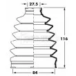 Joint-soufflet, arbre de commande BORG & BECK [BCB6017]