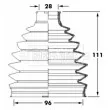 Joint-soufflet, arbre de commande BORG & BECK [BCB6032]