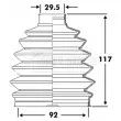 Joint-soufflet, arbre de commande BORG & BECK [BCB6107]