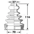 Joint-soufflet, arbre de commande BORG & BECK [BCB6113]