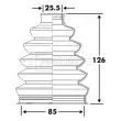BORG & BECK BCB6114 - Joint-soufflet, arbre de commande