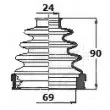 Joint-soufflet, arbre de commande BORG & BECK [BCB6132]