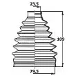 Joint-soufflet, arbre de commande BORG & BECK [BCB6151]