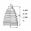 Joint-soufflet, arbre de commande BORG & BECK [BCB6163]