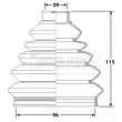 BORG & BECK BCB6180 - Joint-soufflet, arbre de commande