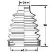 BORG & BECK BCB6201 - Joint-soufflet, arbre de commande