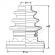 BORG & BECK BCB6221 - Joint-soufflet, arbre de commande