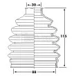 Joint-soufflet, arbre de commande BORG & BECK [BCB6236]