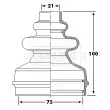 Joint-soufflet, arbre de commande BORG & BECK [BCB6241]