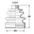 Joint-soufflet, arbre de commande BORG & BECK [BCB6293]