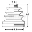 Joint-soufflet, arbre de commande BORG & BECK [BCB6300]
