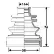 Joint-soufflet, arbre de commande BORG & BECK [BCB6302]