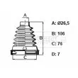 Joint-soufflet, arbre de commande BORG & BECK [BCB6397]