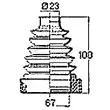 BORG & BECK BCB6420 - Joint-soufflet, arbre de commande