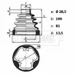 Joint-soufflet, arbre de commande BORG & BECK [BCB6440]