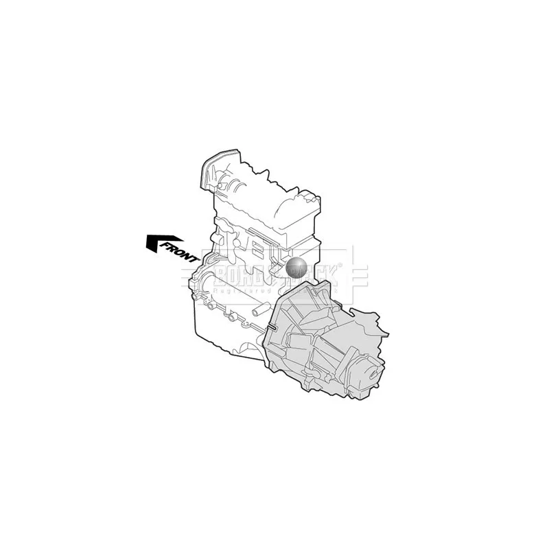 Support moteur BORG & BECK BEM3949 - Visuel 1