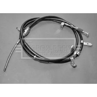 Tirette à câble, frein de stationnement BORG & BECK BKB2087