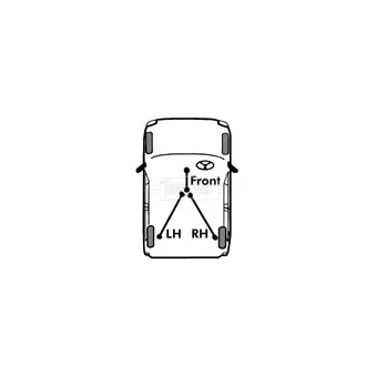 Tirette à câble, frein de stationnement BORG & BECK OEM 4642029045