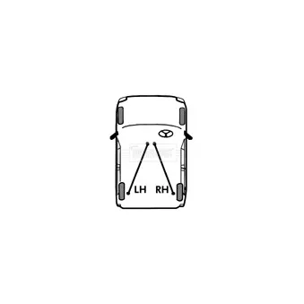 Tirette à câble, frein de stationnement BORG & BECK OEM MR407983