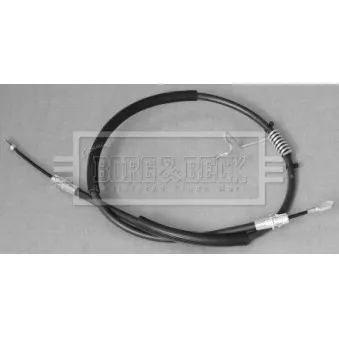 Tirette à câble, frein de stationnement BORG & BECK BKB3108 pour FORD TRANSIT 2.4 TDCi - 100cv