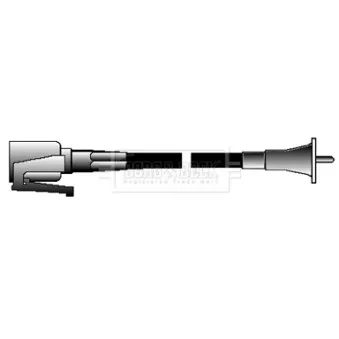 BORG & BECK BKS2049 - Câble flexible de commande de compteur