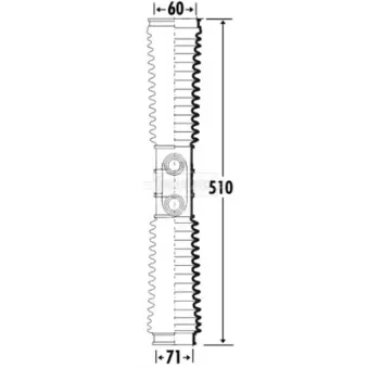 Joint-soufflet, direction BORG & BECK OEM 53534S9A003