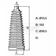 BORG & BECK BSG3438 - Joint-soufflet, direction