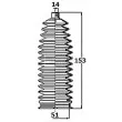BORG & BECK BSG3451 - Joint-soufflet, direction