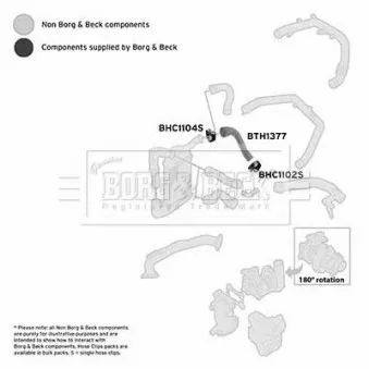 BORG & BECK BTH1377 - Gaine de suralimentation