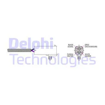 DELPHI ES20016-12B1 - Sonde lambda