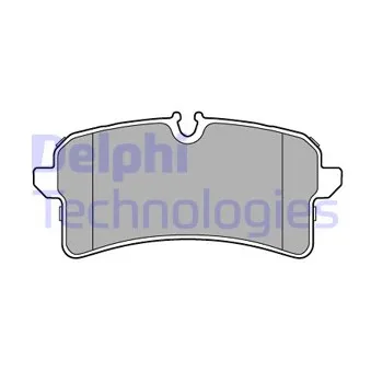 DELPHI LP3577 - Jeu de 4 plaquettes de frein arrière