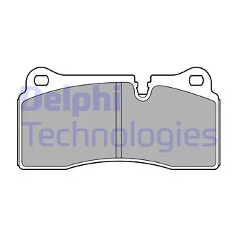 DELPHI LP3595 - Jeu de 4 plaquettes de frein arrière